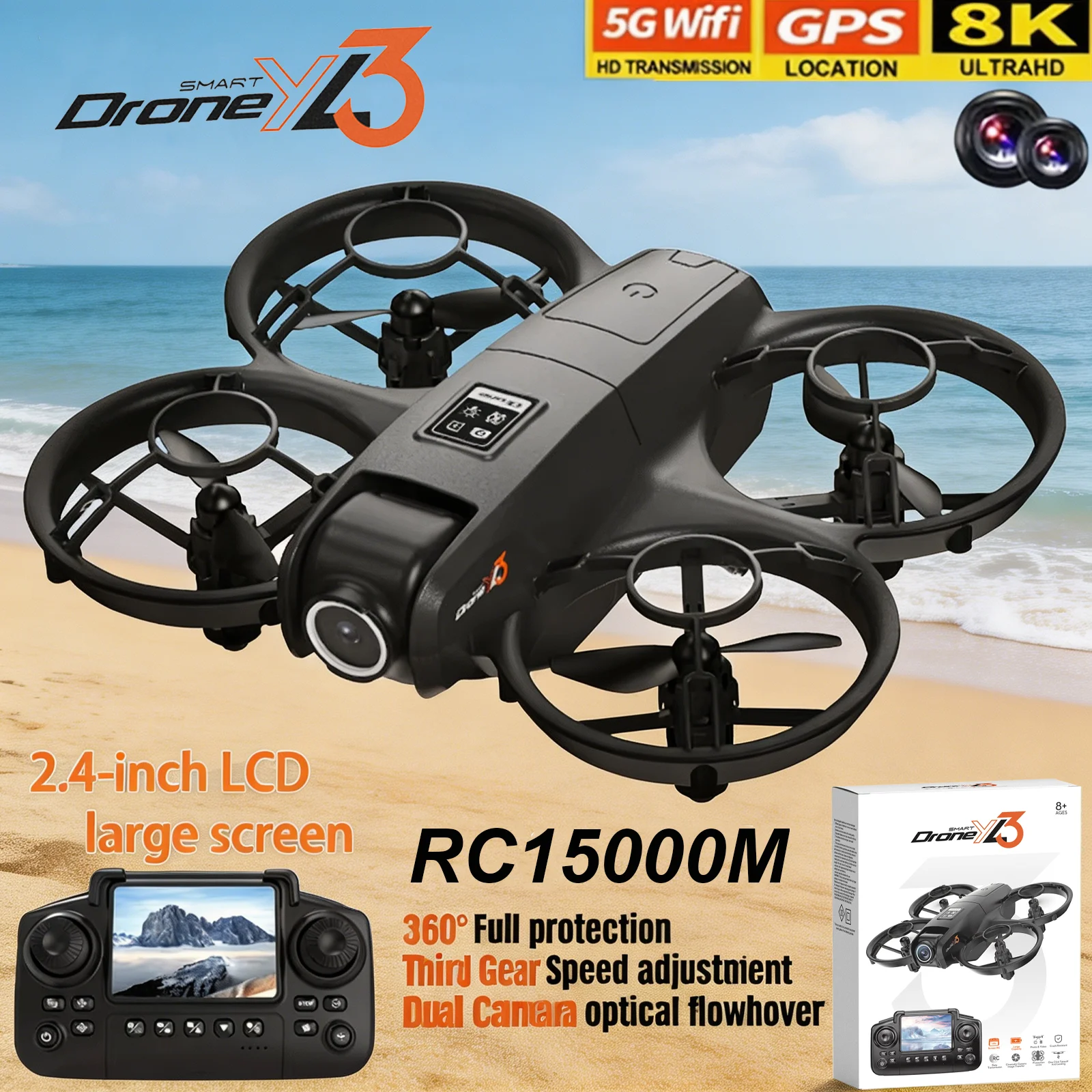 New YL3 RC Drone 8K 1080P Wide - Drone Multispectral review and price